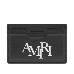 AMIRI Staggered Logo Cardholder Black