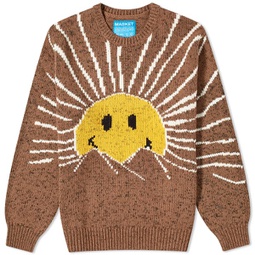 MARKET Smiley Sunrise Crew Sweater Acorn