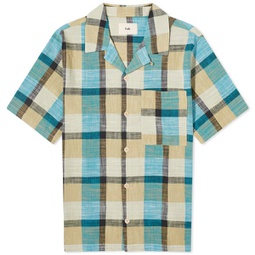 Folk Short Sleeve Soft Collar Shirt Multi