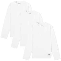Jil Sander Long Sleeve T-Shirt - 3 Pack White