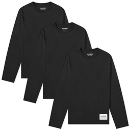 Jil Sander Long Sleeve T-Shirt - 3 Pack Black