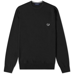Fred Perry Crew Knit Black