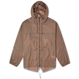 Purple Mountain Observatory Fishtail Ripstop Hooded Jacket Brown