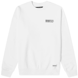 Neighborhood Logo Sweatshirt White