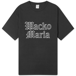 Wacko Maria Heavyweight Gothic Logo T-Shirt Black
