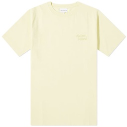 Maison Kitsune Mini Handwriting Comfort T-Shirt Chalk Yellow