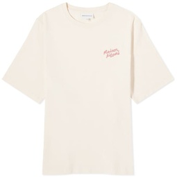 Maison Kitsune Handwriting Logo Comfort T-Shirt Fresh Cotton