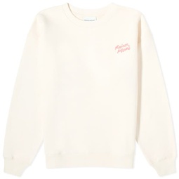 Maison Kitsune Handwriting Logo Comfort Sweatshirt Fresh Cotton