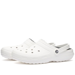 Crocs Classic Lined Clog White & Grey