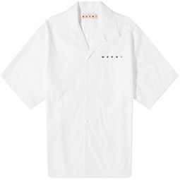 Marni Pocket Logo Vacation Shirt Lily White