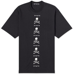 mastermind JAPAN Vertical Repeat Logo T-Shirt Black