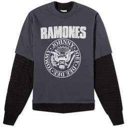 Undercover Ramones Reversible Sweater Charcoal