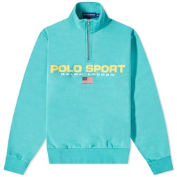 Polo Ralph Lauren Sport Washed Quarter Zip Bright Teal