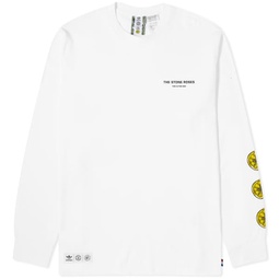 Adidas x MUFC x The Stone Roses Long Sleeve T-Shirt White