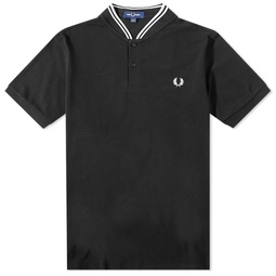 Fred Perry Bomber Collar Polo Black