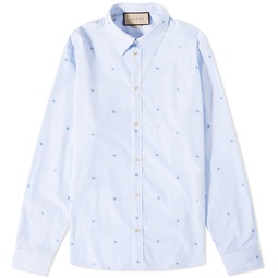 Gucci Catwalk Look 86 Embroidered Shirt Sky