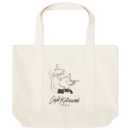 Cafe Kitsune Fox Tote Bag Tapioca
