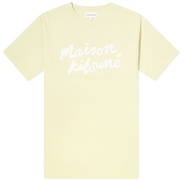 Maison Kitsune Handwriting Comfort T-Shirt Chalk Yellow