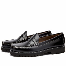 Bass Weejuns Larson 90s Contrast Stitch Loafer Black Leather