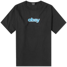 Obey Stack Heavyweight T-Shirt Off-Black