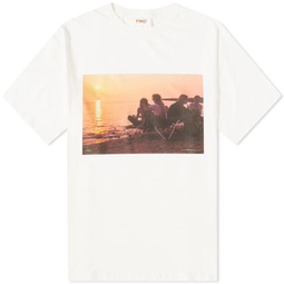 YMC Ibiza 89 Sunset T-Shirt White
