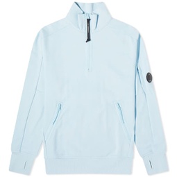 C.P. Company Diagonal Raised Fleece Zipped Sweatshirt Starlight Blue