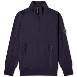 C.P. Company Diagonal Raised Fleece Zipped Sweatshirt Total Eclipse