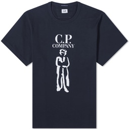 C.P. Company 30/2 Mercerized Jersey Twisted British Sailor T Total Eclipse
