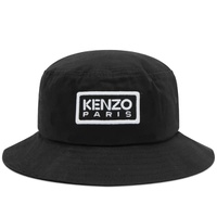 Kenzo Logo Bucket Hat Black