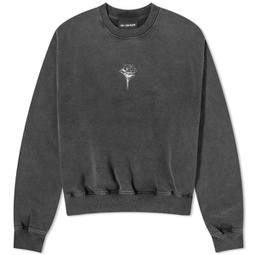 Han Kjobenhavn Rose Cropped Crew Sweater Dark Grey