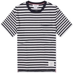 Thom Browne Pocket Stripe T-Shirt Navy