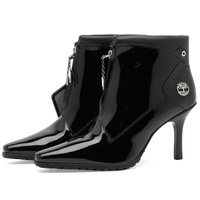 Timberland x Veneda Carter Front Zip Heel Boot Black Patent