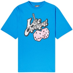 Late Checkout Fluffy Dice T-Shirt Blue