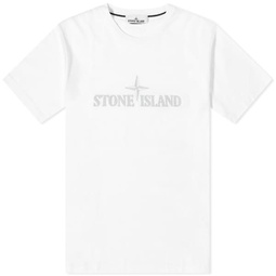 Stone Island Stitches Logo Sleeve T-Shirt White