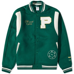 Puma x Rhuigi Varsity Jacket Evergreen