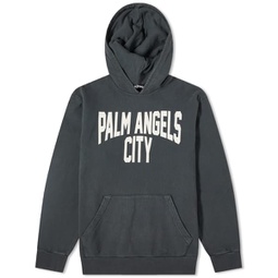 Palm Angels PA City Popover Hoody Washed Black