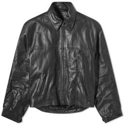 Balenciaga Runway Cocoon Leather Jacket Black