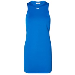 Off-White Sleek Rowing Dress Blue