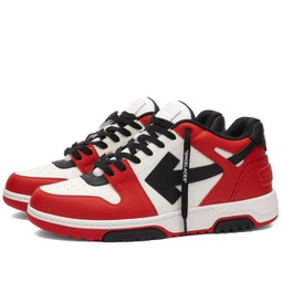 Off-White Out Of Office Leather Sneaker Red & Black