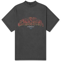Balenciaga Offshore Vintage Tee Faded Black & Red