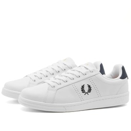 Fred Perry B721 Leather Sneaker White & Navy