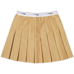 HOMMEGIRLS Pleated Mini Skirt Khaki