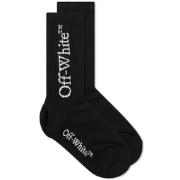Off-White Mid Bookish Calf Socks Black