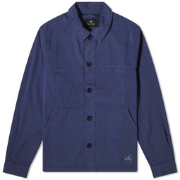 Paul Smith Cotton Overshirt Jacket Blue