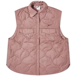 Nike NSW Essential Vest Smokey Mauve & Black