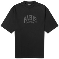 Balenciaga Paris Logo T-Shirt Black & Black