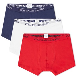 Polo Ralph Lauren Cotton Trunk - 3 Pack Red, White & Cruise Navy