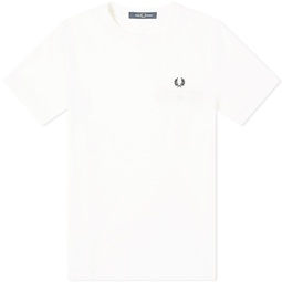 Fred Perry Pique Pocket T-Shirt Snow White