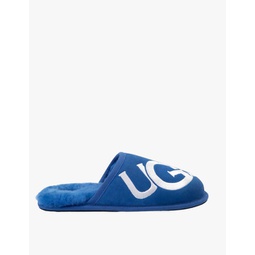 mens scuff logo slipper in blue