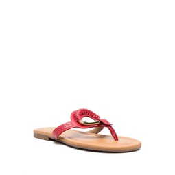 womens hana thong sandal in red
